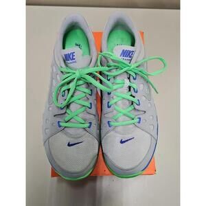 Women’s NIKE TRAINING Shoes FlexSUPREME SZ 10 GREY/LIME/SILVER RUNNING FITSOLE